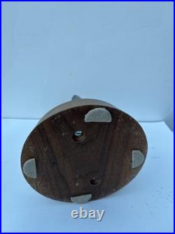 Vintage Whale Tail Sculpture Bronze Patina Wood Base Coastal Nautical Art 15