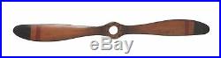 Vintage Wood Airplane Propeller Wall Decor Antique Model Aviation Display 48x5