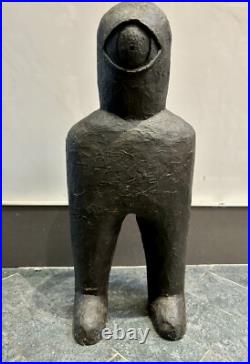 Vintage Wood And Wax Sculpture Cyclops Dadaist Surrealist Science Fiction Movies