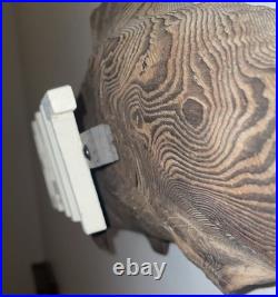 Vintage Wood Carved Fish Bait Trade Shop Sign 25 Folk Art 3D Wall Hanging Chain