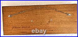 Vintage Wood Carved Fish Trout Wall Mounted Hand Signed Merriam 1977 RARE