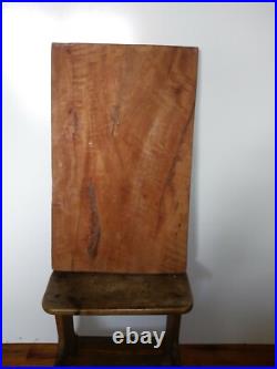 Vintage Wood Carved Wall Plaque Folk Art Rustic village scene 22x13 Large RARE