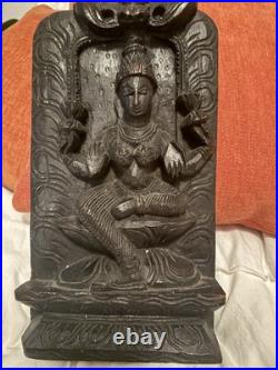 Vintage Wood Carving 1930s Indian Shiva Panel, Hand-Carved Wood Sculpture Vintage Wood Carving 1930s Indian Shiva Panel, Hand-Carved Wood Sculpture