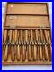 Vintage Wood Carving Chisel set of 18 In Wood Case Old Stock Price From Store