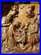 Vintage Wood Carving Native Scene