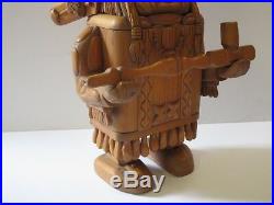 Vintage Wood Carving Outsider Art Folk Expressionism Abstract American Indian