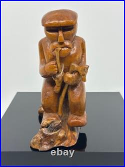 Vintage Wood Carving by Renowned Sculpture W. B. Kerr