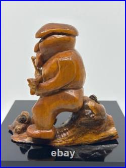 Vintage Wood Carving by Renowned Sculpture W. B. Kerr