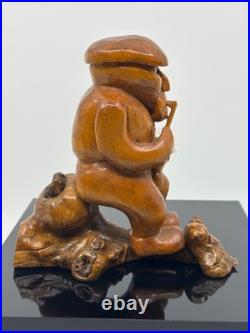 Vintage Wood Carving by Renowned Sculpture W. B. Kerr
