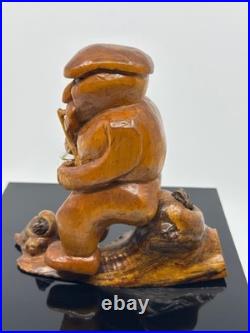 Vintage Wood Carving by Renowned Sculpture W. B. Kerr