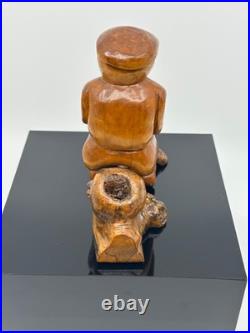 Vintage Wood Carving by Renowned Sculpture W. B. Kerr
