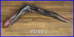 Vintage Wood Hand Carved Fish Folk Art Sculpture Tribal Signed Rod Phillips 96