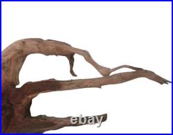 Vintage Wood Hanging Sculpture Of Old Mans Face Signed Moore