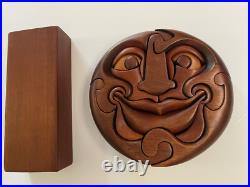 Vintage Wood Sculpture Incredible Abstract Face Puzzle Modernist GIVITOVSKY