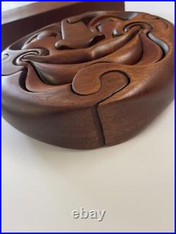 Vintage Wood Sculpture Incredible Abstract Face Puzzle Modernist GIVITOVSKY