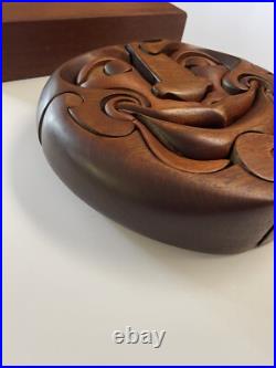 Vintage Wood Sculpture Incredible Abstract Face Puzzle Modernist GIVITOVSKY