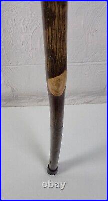 Vintage Wood Spirit Wizard Walking Stick Carving Hiking Staff Refinished