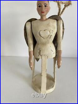 Vintage Wooden Santos Cage Doll 6 Tall