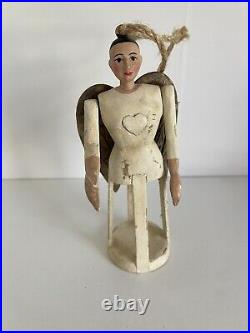 Vintage Wooden Santos Cage Doll 6 Tall