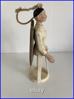 Vintage Wooden Santos Cage Doll 6 Tall