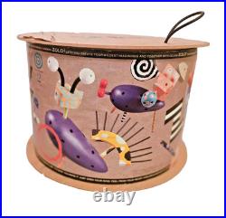 Vintage Zolo 2 Higashi Glaser Design painted wood sculpture toy game set in box