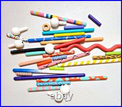 Vintage Zolo 2 Higashi Glaser Design painted wood sculpture toy game set in box