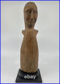 Vintage (c. 1960s) Modernist Wood Sculpture