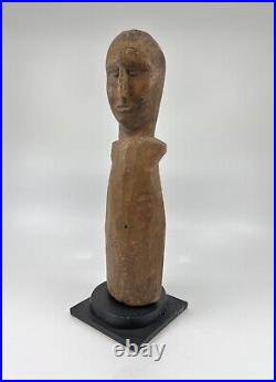 Vintage (c. 1960s) Modernist Wood Sculpture