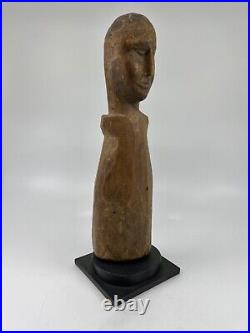 Vintage (c. 1960s) Modernist Wood Sculpture