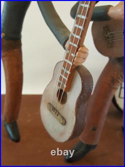 Vintage folk art wood carving The Beatles one of a kind iconic Ed Ambrose