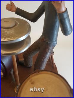 Vintage folk art wood carving The Beatles one of a kind iconic Ed Ambrose