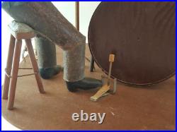 Vintage folk art wood carving The Beatles one of a kind iconic Ed Ambrose