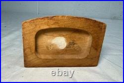 Vintage hand carved wood religious Virgin Mary baby Jesus statue sculpture art