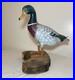 Vintage lifesize hand carved wood Folk Art mallard duck decoy sculpture statue