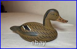 Vintage miniature hand carved wood Jim Uri mallard drake duck decoy sculpture Vintage miniature hand carved wood Jim Uri mallard drake duck decoy sculpture