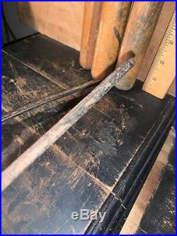 Vintage wood carving tools chisels gouges wood handles 5 Total