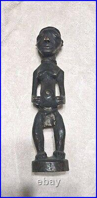 Vintage wood hand carved Fertility Sculpture made in Africa Approximately 11