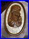 Virgin Mother Mary & Child Jesus Sculpture Vintage Wood Wall Plaque