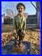 Vtg 16 1/2 Hand Carved Wood Statue Sculpture Drunk German Man Carrying Shoes