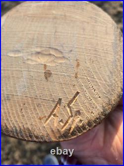 Vtg 16 1/2 Hand Carved Wood Statue Sculpture Drunk German Man Carrying Shoes