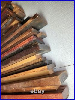 Vtg 36 Eames Jere Mid-Century Mcm Reclaimed Staggered Wood Sound Wave Wall Art