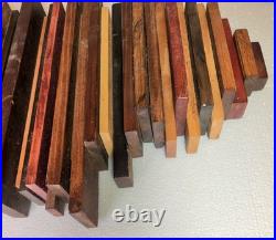 Vtg 36 Eames Jere Mid-Century Mcm Reclaimed Staggered Wood Sound Wave Wall Art