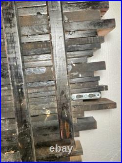 Vtg 36 Eames Jere Mid-Century Mcm Reclaimed Staggered Wood Sound Wave Wall Art