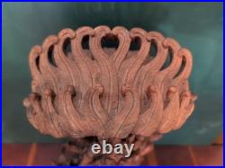 Vtg Balinese Carved Wood Sculpture Vishnu Riding Garuda Njana Tilem 18 Engraved