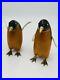 Vtg Brass Wood Penguin Sculptures Frederick Cooper Figurines Set Of 2 Birds