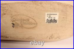 Vtg Campbell Classics Carved Wood Winterthur Swan Primitive Wooden Decoy Signed