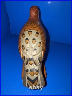 Vtg Carl Forslund Handcarved Wooden Quail Sculpture! Gorgeous! 7 Tall