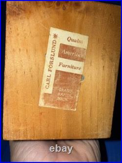 Vtg Carl Forslund Handcarved Wooden Quail Sculpture! Gorgeous! 7 Tall