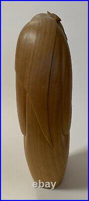 Vtg Carved Wood Sculpture Carving Woman Statue Ethnic Native American Figural