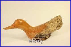 Vtg Glenn Dobrusky Chainsaw Carved Wood Mallard Duck Fine Art Sculpture Signed